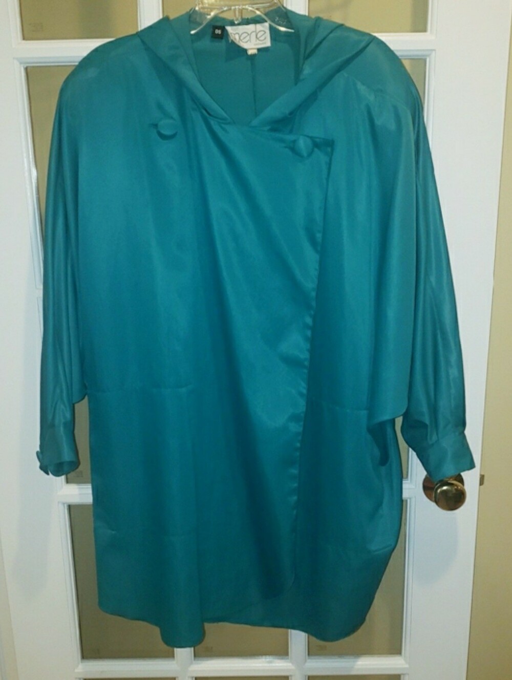 Vtg Teal Women's Rain Coat by Merle Size: OS
